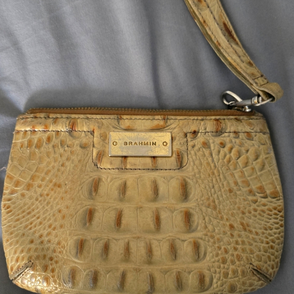 Brahmin wristlet purse